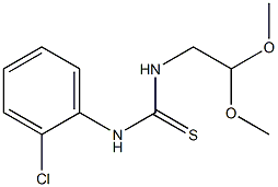 N-(2-chlorophenyl)-N'-(2,2-dimethoxyethyl)thiourea 结构式