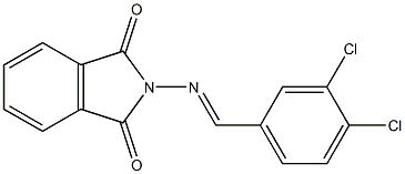 2-[(3,4-dichlorobenzylidene)amino]isoindoline-1,3-dione Structure