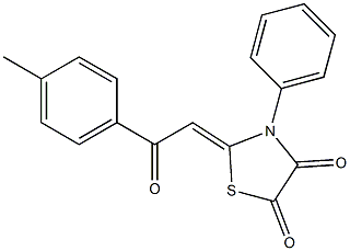 2-[2-(4-methylphenyl)-2-oxoethylidene]-3-phenyl-1,3-thiazolane-4,5-dione