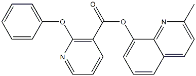 2-methyl-8-quinolyl 2-phenoxynicotinate 结构式