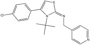 N-[3-(tert-butyl)-4-(4-chlorophenyl)-1,3-thiazol-2(3H)-yliden](4-pyridinyl)methanamine