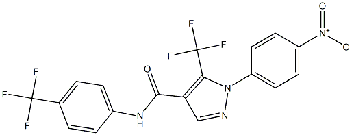 N4-[4-(trifluoromethyl)phenyl]-1-(4-nitrophenyl)-5-(trifluoromethyl)-1H-pyrazole-4-carboxamide|