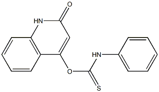 2-oxo-1,2-dihydroquinolin-4-yl anilinomethanethioate Structure