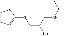 1-(isopropylamino)-3-(2-thienylthio)propan-2-ol Struktur