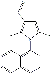 2,5-Dimethyl-1-naphthalen-1-yl-1H-pyrrole-3-carbaldehyde Structure