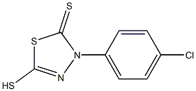 3-(4-chlorophenyl)-5-mercapto-2,3-dihydro-1,3,4-thiadiazole-2-thione,,结构式