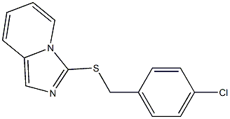 3-[(4-chlorobenzyl)thio]imidazo[1,5-a]pyridine Structure