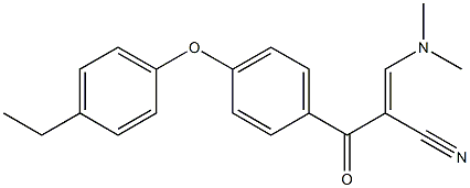 (E)-3-(dimethylamino)-2-[4-(4-ethylphenoxy)benzoyl]-2-propenenitrile|