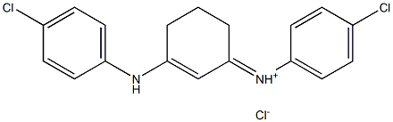 4-chloro-N-[3-(4-chloroanilino)-2-cyclohexenyliden]benzenaminium chloride|