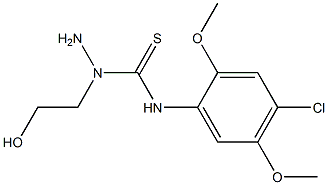 N1-(4-chloro-2,5-dimethoxyphenyl)-1-(2-hydroxyethyl)hydrazine-1-carbothioamide|