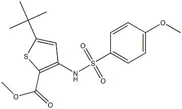 methyl 5-(tert-butyl)-3-{[(4-methoxyphenyl)sulfonyl]amino}thiophene-2-carboxylate