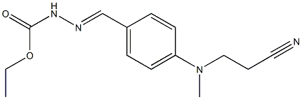 ethyl 2-{4-[(2-cyanoethyl)(methyl)amino]benzylidene}hydrazine-1-carboxylate Structure