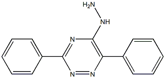 5-hydrazino-3,6-diphenyl-1,2,4-triazine 化学構造式