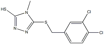 5-[(3,4-dichlorobenzyl)thio]-4-methyl-4H-1,2,4-triazole-3-thiol