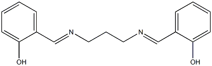 2-[({3-[(2-hydroxybenzylidene)amino]propyl}imino)methyl]phenol 结构式