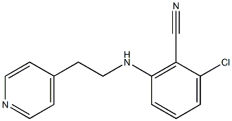 2-chloro-6-{[2-(4-pyridyl)ethyl]amino}benzonitrile Struktur