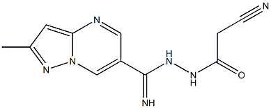 2-cyano-N'-[imino(2-methylpyrazolo[1,5-a]pyrimidin-6-yl)methyl]acetohydrazide