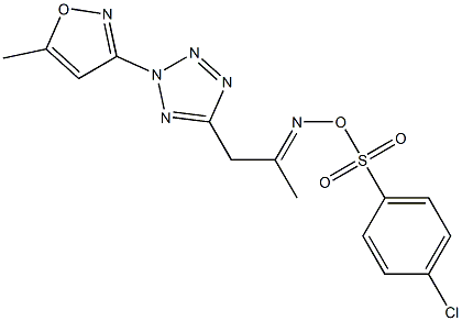 5-[2-({[(4-chlorophenyl)sulfonyl]oxy}imino)propyl]-2-(5-methylisoxazol-3-yl)-2H-1,2,3,4-tetraazole