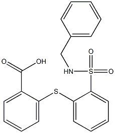 2-({2-[(benzylamino)sulfonyl]phenyl}thio)benzoic acid