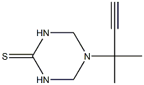 5-(1,1-dimethylprop-2-ynyl)-1,3,5-triazinane-2-thione 化学構造式
