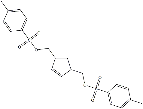 [4-({[(4-methylphenyl)sulfonyl]oxy}methyl)cyclopent-2-enyl]methyl 4-methylbenzene-1-sulfonate|