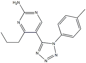 5-[1-(4-methylphenyl)-1H-1,2,3,4-tetraazol-5-yl]-4-propylpyrimidin-2-amine