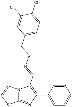 6-phenylimidazo[2,1-b][1,3]thiazole-5-carbaldehyde O-(3,4-dichlorobenzyl)oxime Structure
