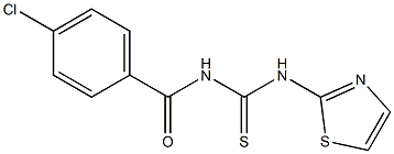 N-(4-chlorobenzoyl)-N'-(1,3-thiazol-2-yl)thiourea,,结构式