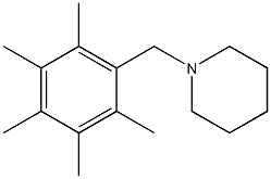 1-(2,3,4,5,6-pentamethylbenzyl)piperidine,,结构式