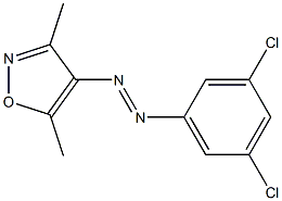 1-(3,5-dichlorophenyl)-2-(3,5-dimethylisoxazol-4-yl)diaz-1-ene,,结构式