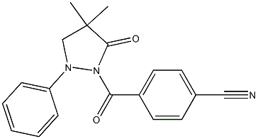 4-[(4,4-dimethyl-5-oxo-2-phenyltetrahydro-1H-pyrazol-1-yl)carbonyl]benzenecarbonitrile