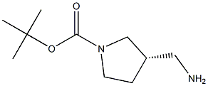 tert-butyl (3S)-3-(aminomethyl)pyrrolidine-1-carboxylate 结构式
