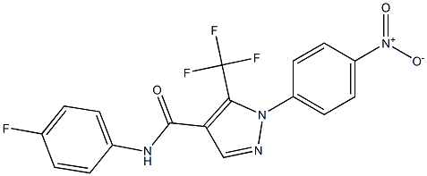 N4-(4-fluorophenyl)-1-(4-nitrophenyl)-5-(trifluoromethyl)-1H-pyrazole-4-carboxamide