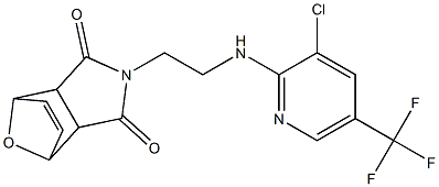 4-(2-{[3-chloro-5-(trifluoromethyl)-2-pyridinyl]amino}ethyl)-10-oxa-4-azatricyclo[5.2.1.0~2,6~]dec-8-ene-3,5-dione,,结构式