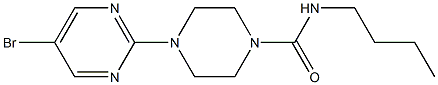 N1-butyl-4-(5-bromopyrimidin-2-yl)piperazine-1-carboxamide Structure