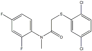 N1-(2,4-difluorophenyl)-N1-methyl-2-[(2,5-dichlorophenyl)thio]acetamide Structure