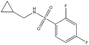 N1-cyclopropylmethyl-2,4-difluorobenzene-1-sulfonamide Structure