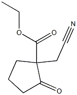 ethyl 1-(cyanomethyl)-2-oxocyclopentanecarboxylate 结构式