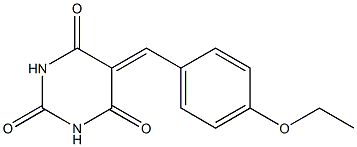 5-(4-ethoxybenzylidene)hexahydropyrimidine-2,4,6-trione Struktur