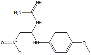 N-[1-(4-methoxyanilino)-2-nitrovinyl]guanidine Structure