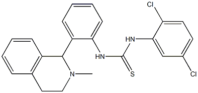 N-(2,5-dichlorophenyl)-N'-[2-(2-methyl-1,2,3,4-tetrahydroisoquinolin-1-yl)p henyl]thiourea,,结构式