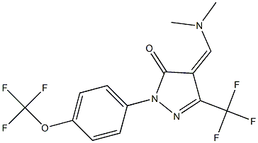 4-[(dimethylamino)methylene]-2-[4-(trifluoromethoxy)phenyl]-5-(trifluoromethyl)-2,4-dihydro-3H-pyrazol-3-one