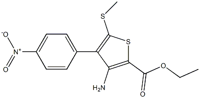  ethyl 3-amino-5-(methylthio)-4-(4-nitrophenyl)thiophene-2-carboxylate