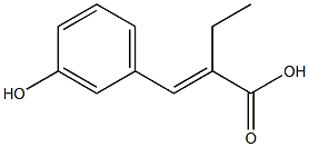 2-ethyl-3-(3-hydroxyphenyl)acrylic acid 化学構造式