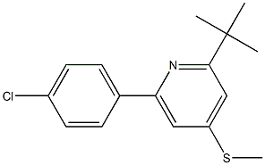  2-(tert-butyl)-6-(4-chlorophenyl)-4-(methylthio)pyridine