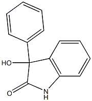 3-hydroxy-3-phenyl-1,3-dihydro-2H-indol-2-one 化学構造式