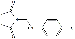 1-[(4-chloroanilino)methyl]pyrrolidine-2,5-dione 结构式