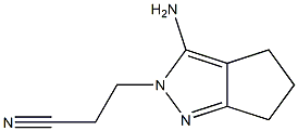 3-[3-amino-5,6-dihydrocyclopenta[c]pyrazol-2(4H)-yl]propanenitrile Structure