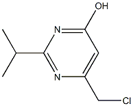 6-(chloromethyl)-2-isopropyl-4-pyrimidinol,,结构式