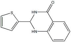 2-(2-thienyl)-2,3-dihydro-4(1H)-quinazolinone,,结构式